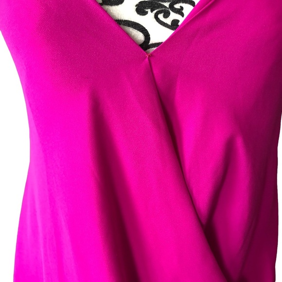 OLIVACEOUS Hot Pink Halter V-neck Blouse - Picture 5 of 13